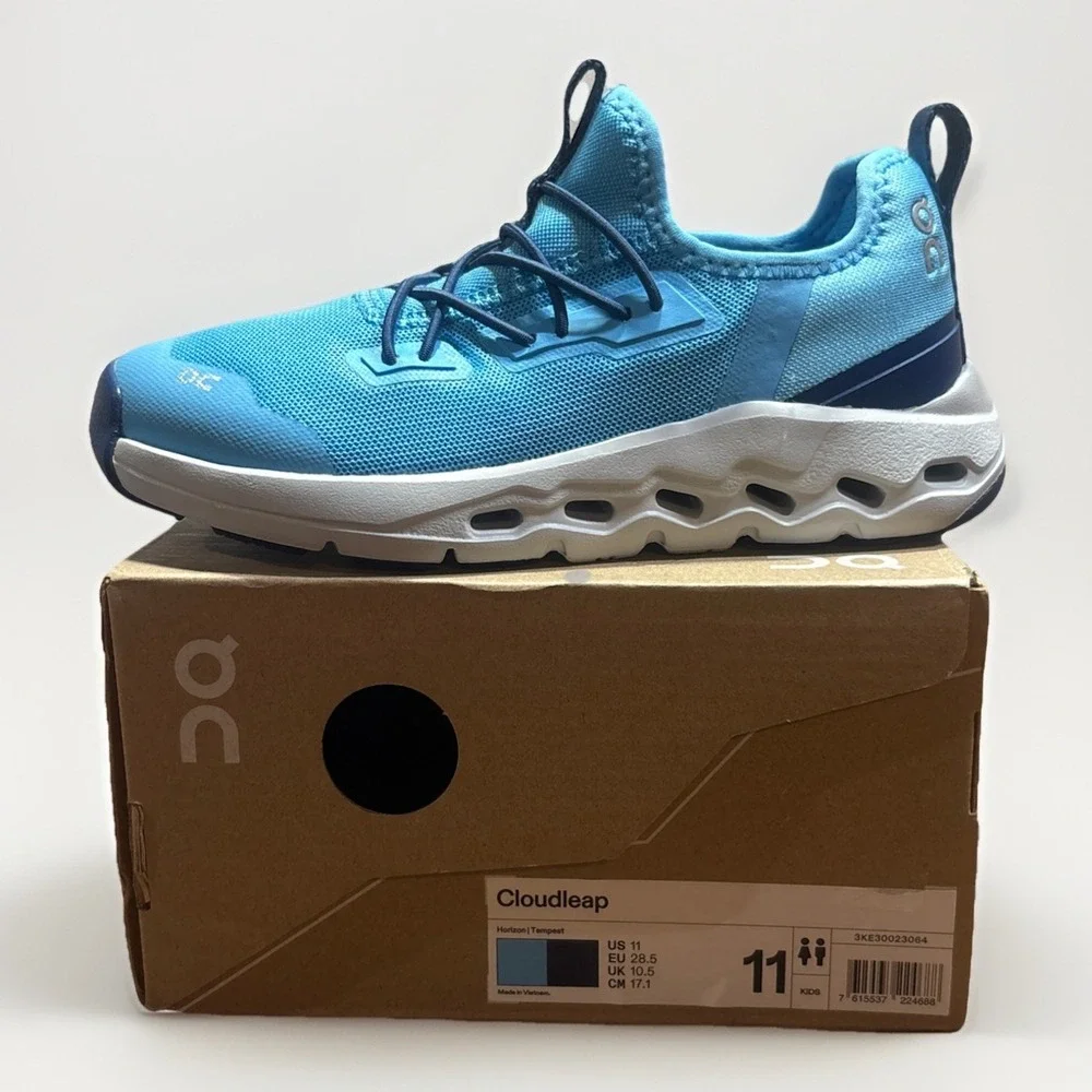 On Cloudleap In Horizon/Tempest(Blue) Kids Size 11‎ Unisex Youth